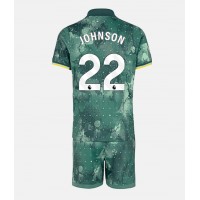 Camisa de Futebol Tottenham Hotspur Brennan Johnson #22 Equipamento Alternativo Infantil 2024-25 Manga Curta (+ Calças curtas)